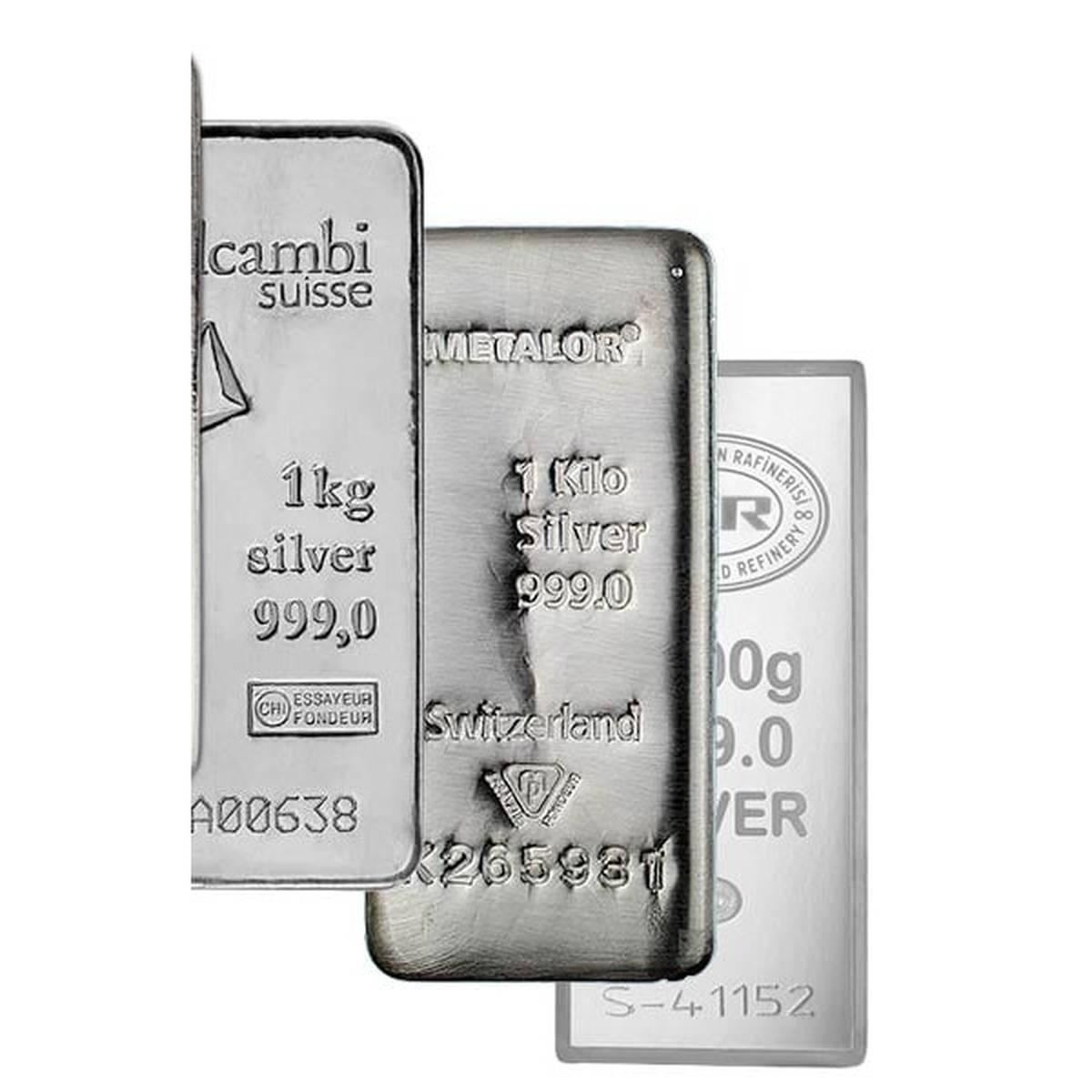 1.0 KILOGRAM (1000 GRAMS) 99.9% SILVER BAR