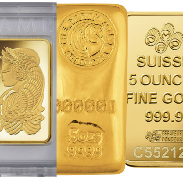 5 OZ (155.5 GRAMS) GOLD BAR